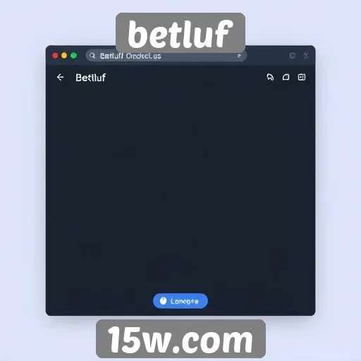 Interface do usuário da betluf é intuitiva